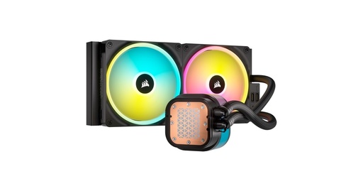[COO100371] Ventilador p/cpu corsair cw-9061002-ww icue link h115i rgb aio 280mm 2 fan negro
