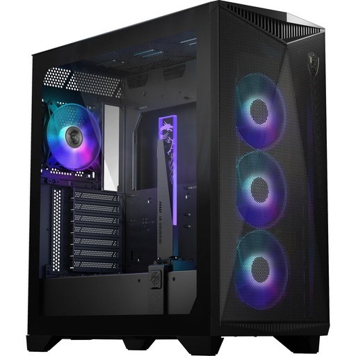 [CAB28418] Gabinete msi mpg gungnir 300r airflow, negro, rgb, 3x vent frontales 120 mm, vent traseros 120 mm