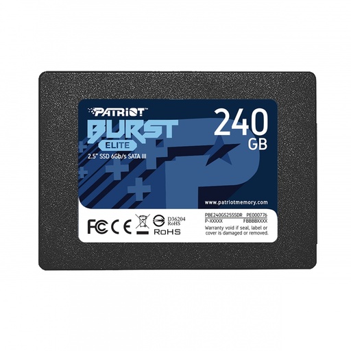 [SSD14] Unidad SSD Patriot Burst Elite 240GB 6 Gbit/s SATA III 2.5" 7mm