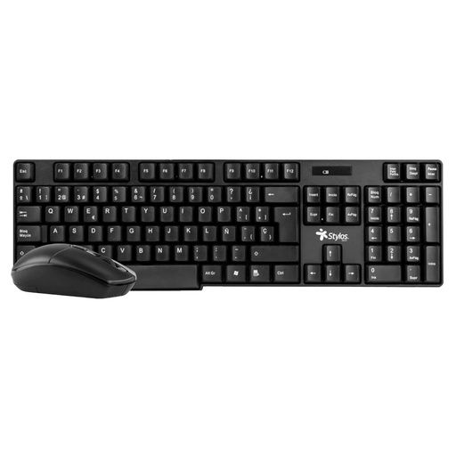 [KNM180069] Kit De Teclado Y Mouse Stylos STPKTM3B Inalámbrico RF Inalámbrica/USB Español