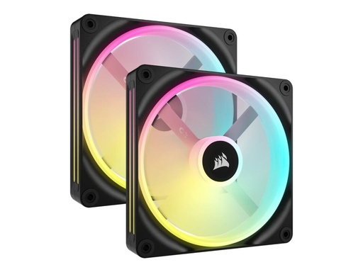 [COO100381] Ventilador gabinete corsair co-9051004-ww icue link qx140 rgb 2 fan 140mm domo magnetico negro