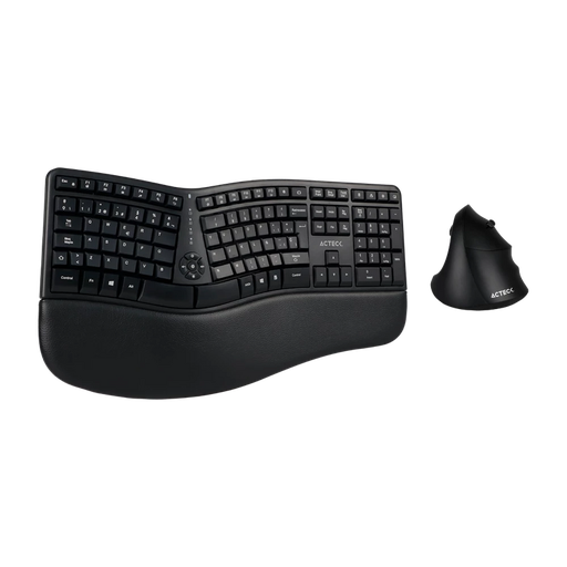 [KNM182063] Kit de teclado y mouse acteck inalambrico mk770, 2.4 mhz, hasta 2400 dpi, 10 teclas muldimedia, negro