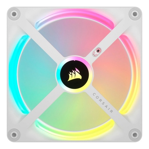 [COO100383] Ventilador gabinete corsair co-9051005-ww icue link qx120 rgb 1 fan 120mm domo magnetico blanco