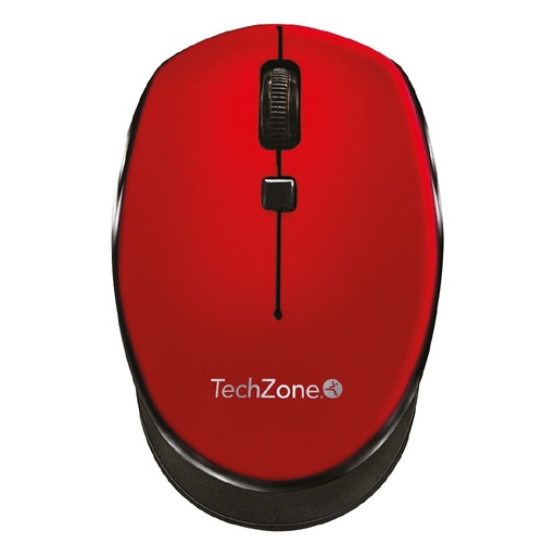 [KNM180094] Mouse techzone tz19mou01 inalambrico usb 1600 dpi rojo, negro, tz19mou01-inar