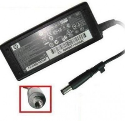 [COM30195] Cargador ac-hp punta amarilla compatible con hp compaq -