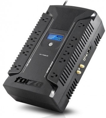 [POW51069] No Break Forza Power Technologies HT-750LCD 375W 750VA Entrada 81-145V Salida 108-122V 12 Contactos