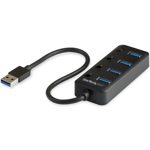 [ACC697099] Hub usb 3.0 de 4 puertos - usb de 4 puertos usb-a con interruptores individuales de encendido
