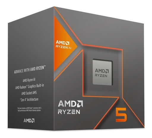 [PRO23281] Procesador amd 100-100001237box ryzen 5 8600g s-am5 6 core 4.3 ghz 65w c/graficos c/fan stealth