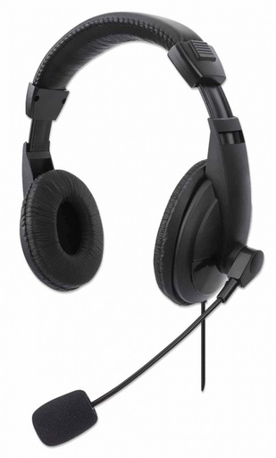 [AUD69777] Audífonos Con Micrófono Alámbrico Manhattan 1.5 Metros USB