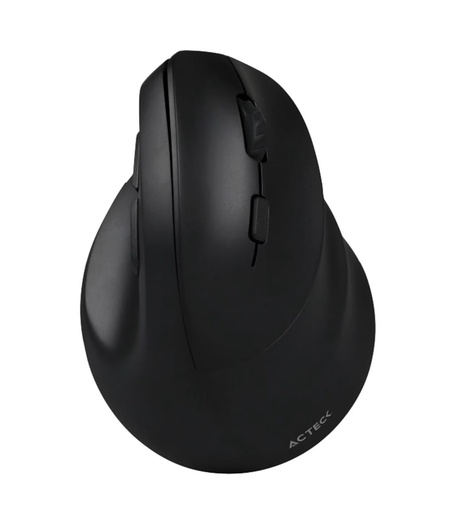 [KNM182106] Mouse Vertical Ergonómico Acteck Óptico Virtuos Fitt MI520 Inalámbrico USB 2400DPI Negro