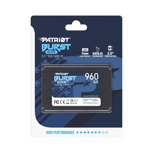 [SNR84010] Unidad SSD Patriot Burst Elite 960GB SATA III 2.5" 7mm