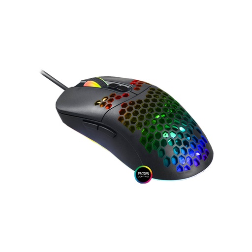 [KNM180129] Mouse Gamer Yaguaret Mantis 6400 DPI 7 Botones RGB USB
