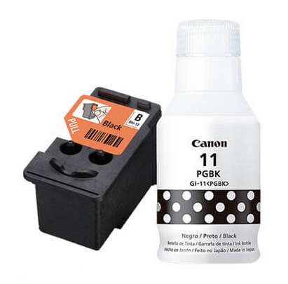 [PRI2710] Cabezal de tinta negra + tinta negra  bh-10 gi-11 canon compatible con serie g2160, g3160.