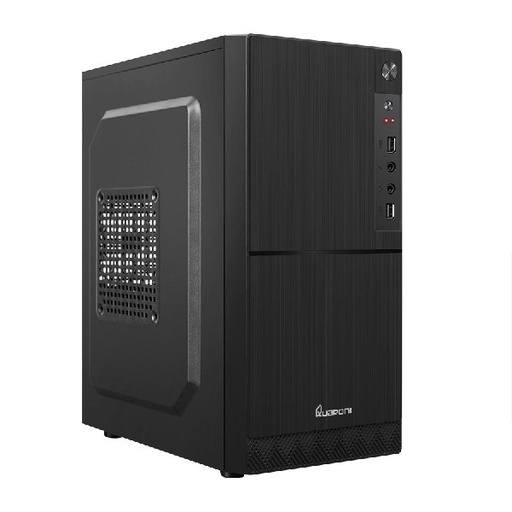 [CAB27077] Gabinete Quaroni QCMT06 Mini-Tower Micro ATX/Mini-ATX USB 2.0 Incluye Fuente De 400W,