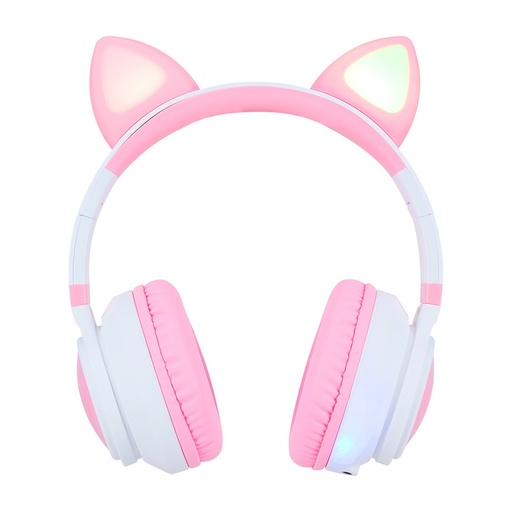 [AUD72556] Audífonos Con Micrófono RGB Vorago HPB-300-K Bluetooth/3.5m Inalámbrico
