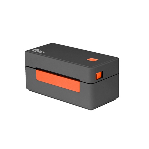 [POS820] Qian QOP-T18UB-LE, Impresora de Etiquetas, Térmica Directa, 203 x 203 DPI, USB, Negro/Naranja
