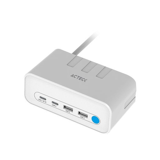 [ACC779077] Cargador de Escritorio Acteck Energon Mate CE676 20W 2x USB-C 2x USB-A