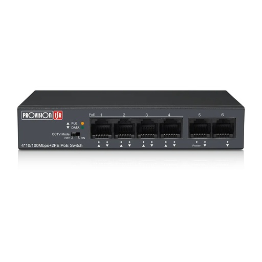 [NET30449] Switch Provision-ISR Gigabit Ethernet PoES-0460C+2I-V2 6 Puertos PoE 10/100/1000Mbps + 2 Puertos Uplink 2 Gbit/s 1000 Entradas No Administrable