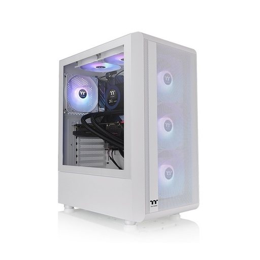 [CAB28504] Gabinete Thermaltake S200 TG ARGB Snow Con Ventana Midi-Tower ATX/Micro ATX/Mini-ITX USB 3.0 Sin Fuente 3 Ventiladores Instalados ARGB