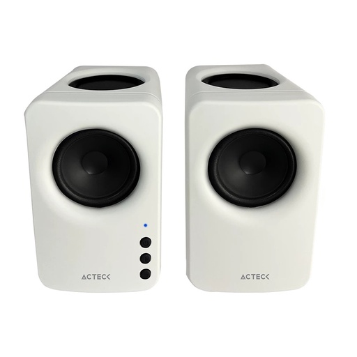 [AUD72594] Bocina para Computadora Dynamic Exact Mini BS475 Acteck Bluetooth Alámbrico/Inalámbrico 2.0 10W RMS Blanco - 2 Piezas