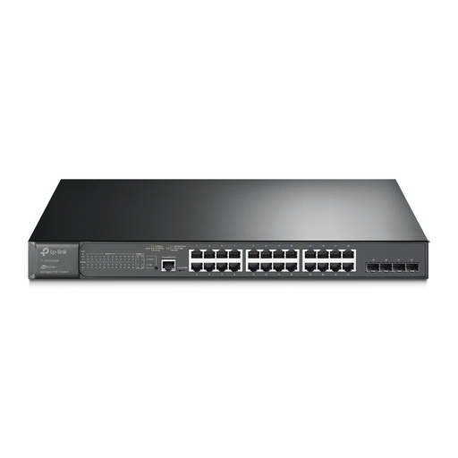 [NET983] Switch tp-link tl-sg3428mp 24 puertos rj45 gigabit 10 100 1000 mbps poe+ administrable con 4 ranuras sfp 1 rj45 consola y 1 micr