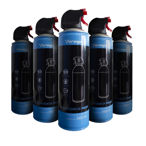 [ACC697262] Kit 5 Pzas Aire Comprimido para Remover Polvo CLN-300 660ml
