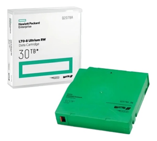 [COM37008] Cinta de Datos Hewlett Packard Enterprise HPE LTO-8 Ultrium 30 TB RW Q2078A
