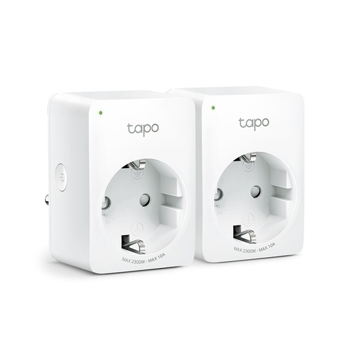 [ELE34053] Smart Plug TP-Link Tapo P100 WiFi 1 Conector 2990W 10A 2 Piezas