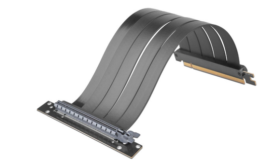 [WIR85229] Yeyian Cable de Poder PCI-E Riser Mirage, 4.0, 420mm, Negro