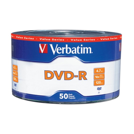 [SNR87955] Disco Verbatim DVD-R 16x 4.7GB Torre Con 50 Piezas