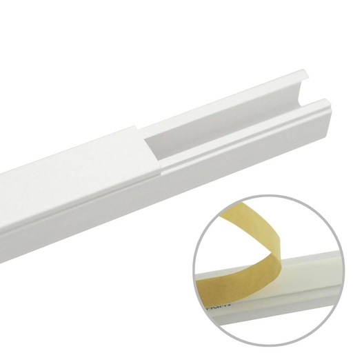 [WIR85291] Canaleta De PVC Thorsman TMK-0812 Auto Extinguible 12x8mm 2m