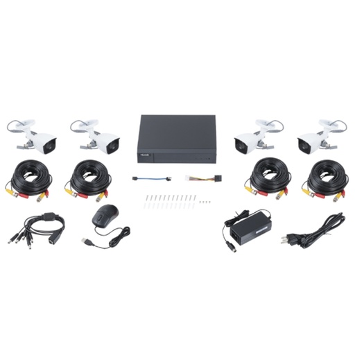 [SEC98114] Kit de Vigilancia HiLook HL28LQKITS-M de 4 Cámaras CCTV Bullet con Grabadora de 8 Canales 