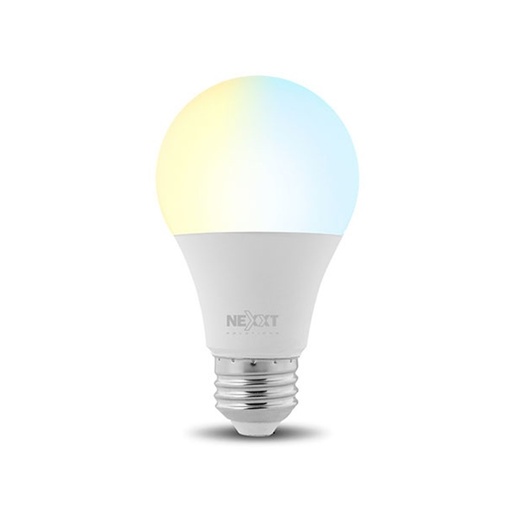[SEC98141] Foco LED Inteligente Nexxt Solutions NHB-W110 Luz Fria/Cálida Base E26 110V 800 Lúmenes Ahorro de 88% vs Foco Tradicional 60W