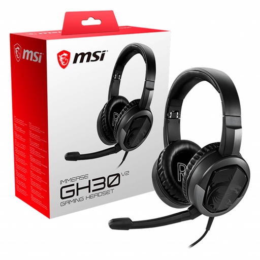 [AUD72693] Msi immerse gh30 v2 - auricular - tamaño completo - cableado - conector de 3,5 mm
