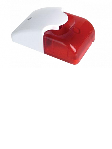 [SEC1164] Ihorn hc103 - sirena con estrobo color rojo / interior / compatible con paneles ihorn / risco / dsc / bosch / 12 v