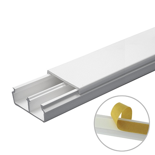 [WIR85403] Canaleta Con Division De PVC Thorsman TMK-1735-CC 35x17mm 2mts