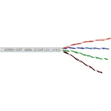 [NET1067] Belden 24120081000 - cable utp 100% cobre / categoria 6+ / ibdn / gigaflex 2412 cmr / color gris / bobina de 305  mts