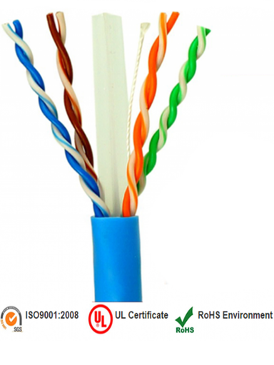 [NET1069] Saxxon outp6cop305b - cable utp 100% cobre / categoria 6 / color azul / interior / 305  mts / 4 pares / fluke test / cert iso900