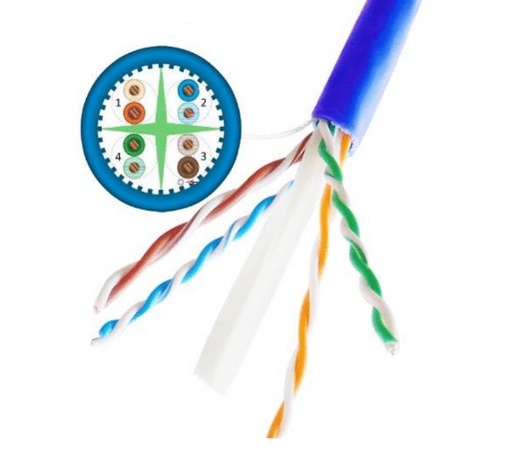 [NET1078] Saxxon outpcat6aazo - cable utp 100% cobre / categoria 6a / color azul obscuro / interior / 305  mts / 4 pares / interior/