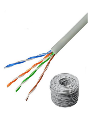 [NET1079] Saxxon outpcat5e - cable utp 100% cobre / categoria 5e / color gris / interior / 305  mts / fluke test / redes / video / 4 pares