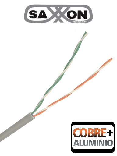 [NET1095] Saxxon ocat3cca- cable utp cca/ categoria 3/ color gris/ interior/ 305 mts/ para telefonia y otros usos/ 2 pares