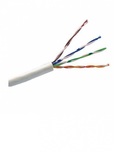 [NET1097] Saxxon outp6cop305bc - cable utp 100% cobre / categoria 6 / color blanco / interior / 305  mts / 4 pares / fluke test / cert iso