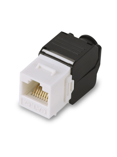 [ACC697411] Saxxon m242c6 - modulo jack keystone rj45 / armado sin herramienta / 8 hilos / cat 6 / compatible con calibres  awg 22-26 / colo