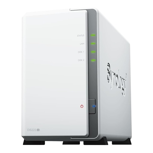 [SEC99411] Servidor NAS de 2 Bahías Synology DS223J Realtek RTD1619B 1.70GHz SATA III