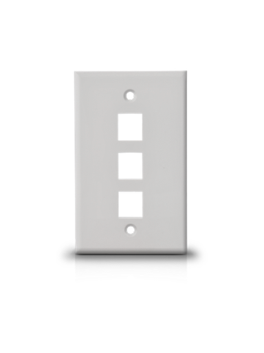 [ACC697419] Saxxon a1753a - placa de pared/ vertical/ 3 puertos tipo keystone/ color blanco