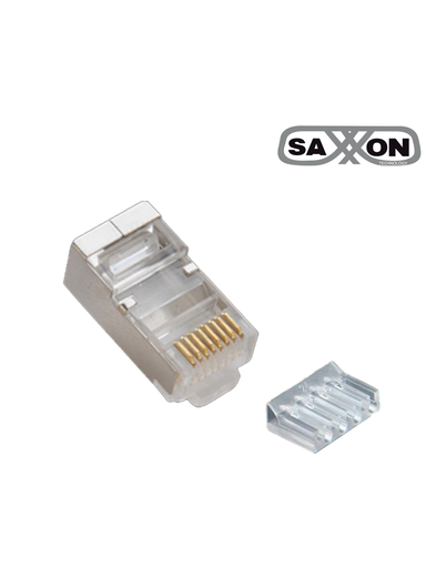 [NET1120] Saxxon s901e - conector plug rj45 para cable utp / cat 6 / blindado / paquete 100 piezas