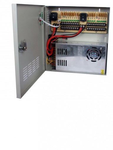 [POW51246] Fuente De Poder Saxxon PSU1230D18 12V 30A Para 18 Cámaras