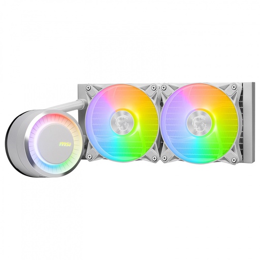 [COO100453] Enfriamiento Líquido Para CPU MSI MAG CORELIQUID E240 White ARGB 2x 120mm 3000RPM