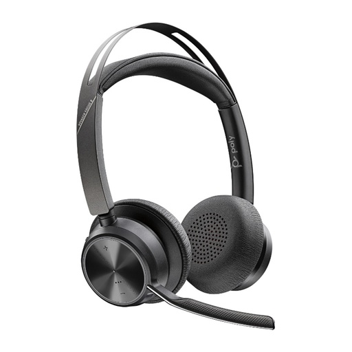 [ACC779614] Audífonos con Micrófono Poly Voyager Focus 2 UC Microsoft con Base Bluetooth Alámbrico Inalámbrico USB A