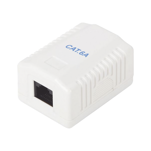 [NET31065] Caja de pared con 1 puerto, incluye 1 jack utp cat6a